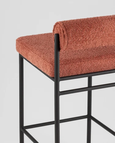 Стул полубарный Stool Group Балла букле коралловый УТ000041908