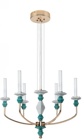 Подвесная люстра Divinare Capello 4947/01 SP-6 (LED, 220V, на тросе, подсвечник, свеча)