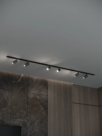 Трековая система в сборе встраиваемая однофазная 220V Hesby Lighting HSBL_kompl_S003_VI2B3K