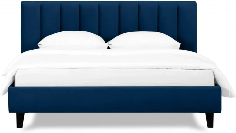 Кровать Queen II Sofia L 1600 ОГОГО (арт.577521), (Ткань/Синий)