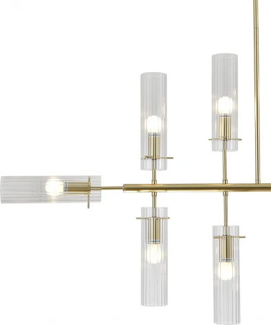 Потолочная люстра на штанге (11053/12R Gold) Indigo Saetta V000565 (220V)