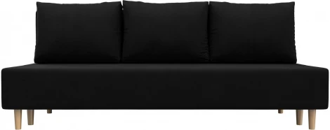 Диван прямой Лига-033 (Черный/Микровельвет) Лига Диванов арт.121083