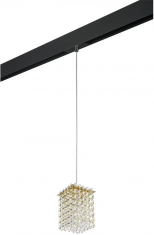 Трековый светильник однофазный 220V Lightstar Cristallo PRO795412 (хрусталь)