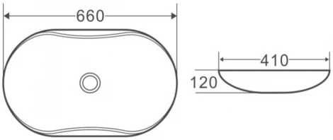 Раковина BelBagno BB1334 накладная