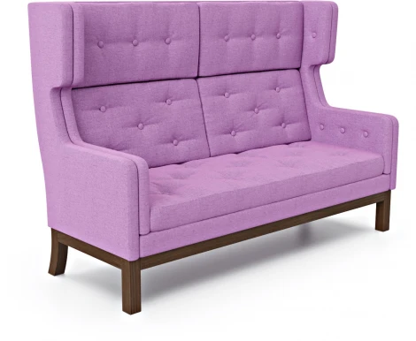 Диван Arsko Айверс Хай Орех рогожка фиолетовая