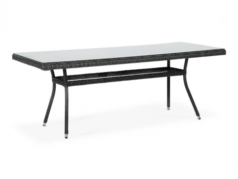 Плетеный стол из искусственного ротанга 200х90см, цвет графит 4SIS Латте YH-T4766G-2 graphite