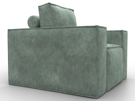 Кресло Лига-081 НПБ (ДСП,Велюр/Зеленый) Лига Диванов 134979