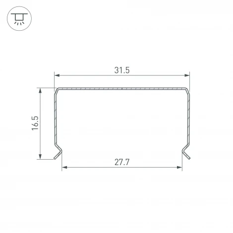 Профиль гибкий WPH-FLEX-3020-1000 (Arlight, Сталь) 062646