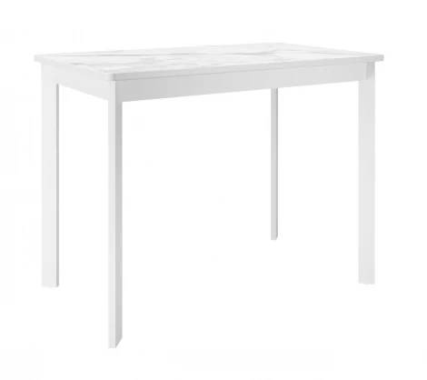 Стол DikLine LK90 Керамика Белый мрамор/подстолье белое/опоры белые 00-00074434 00-00074434