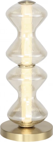 Настольная лампа ST Luce Spine SL6136.214.01 золото/коньячный LED 1*12W 3000K (220V)