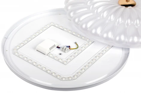 Потолочный светильник светодиодный с регулировкой цветовой температуры ЭРА SPB-6 Chester 84W-3K-6,5K WH+GD