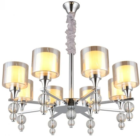 Подвесная люстра Omnilux Aprica OML-70803-08 (220V, на цепи, шарики)