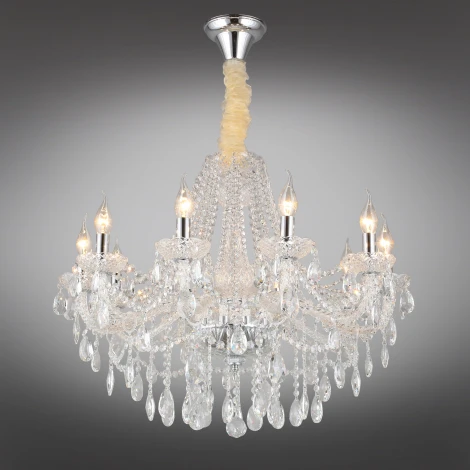 Подвесная люстра Aployt Koletta APL.755.03.10 (220V, хрусталь, на цепи, свеча)