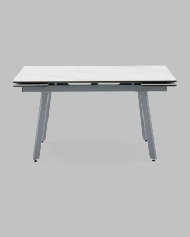 Стол Stool Group Тайл 140-200/85/75 Стол Stool Groupешница Snow white подСтол Stool Groupье металл серый УТ000041936