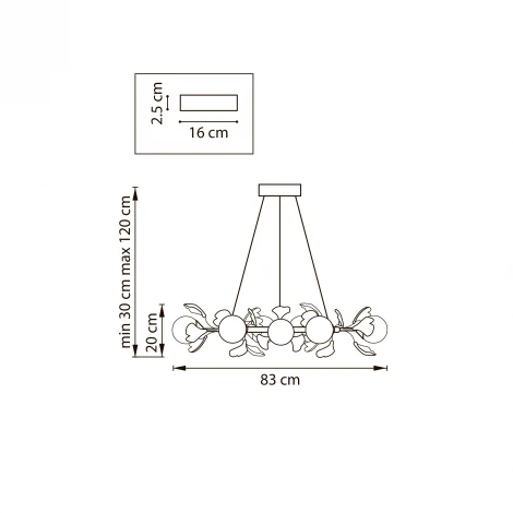 Подвесной светильник Lightstar Ceramo BW 799127