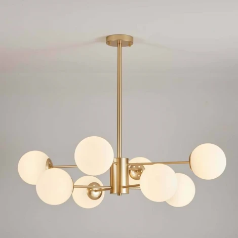 Потолочная люстра на штанге Roundi Brass L8 By ImperiumLoft Roundi01 (220V)