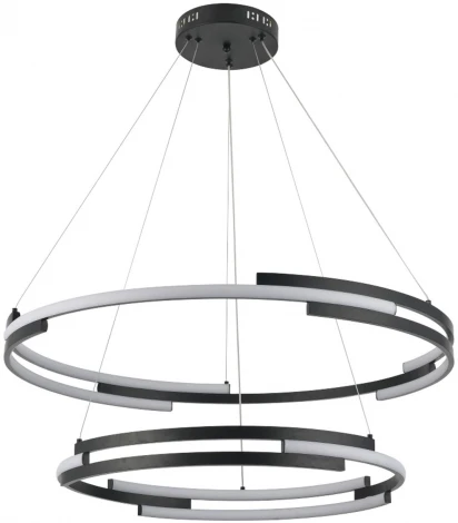 Подвесной светильник ярусный DeMarkt Ральф 675015002 (LED, 220V, пульт управления, на тросе)