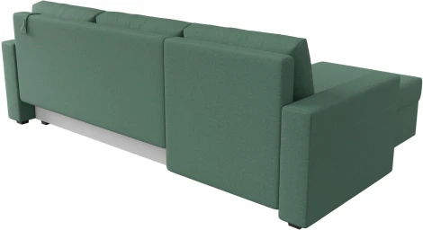 Диван угловой Траумберг Лайт левый угол (Зеленый/Рогожка) Лига Диванов арт.121141L