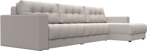 Диван угловой с декором Лига-049 НПБ Лонг Лига Диванов (Замша) арт.128514