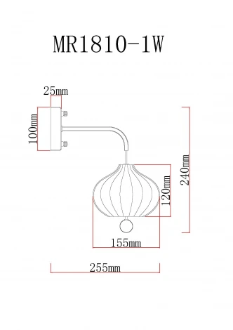 Бра MyFar Katrin MR1810-1W (220V)