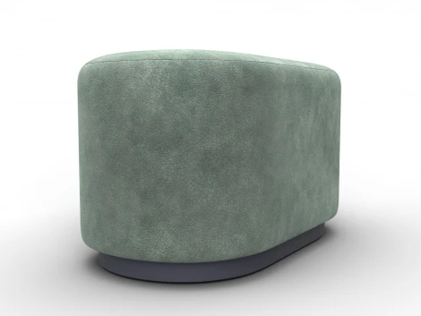 Пуф 007 (ДСП,Фанера/Пластик/Велюр/Зеленый) Лига Диванов 132517