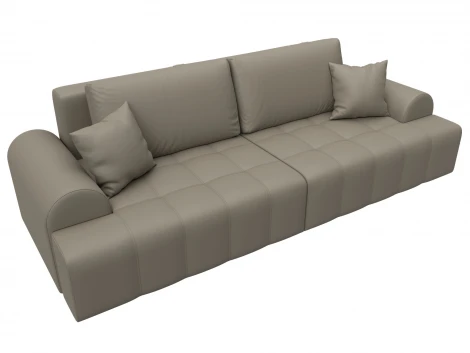 Диван прямой Лига-080 (ДСП/Пластик/Экокожа/Бежевый) Лига Диванов 131120