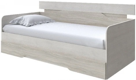 Без бренда Кровать-Софа Milton (ЛДСП Дуб Шамони светлый/Ясень Шимо Светлый) 120x200