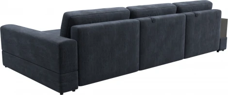 Диван угловой с полкой Лига-055 НПБ Лонг угол универсальный Лига Диванов (Шенилл) арт.129102