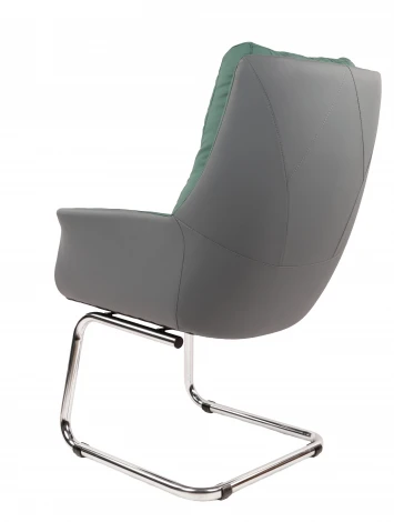 Офисное кресло Chairman 524 Россия экокожа зеленый/серый 7216686