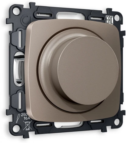 Комплект механизма Ambrella Volt светорегулятора универсального поворотно-нажимного OMEGA MO635510 Темная бронза матовый 25-600W/LED 5-300W QUANT