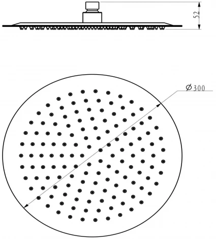 Верхний душ Bien BD34027106 ультратонкий