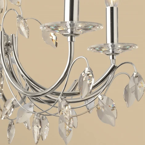 Подвесная люстра Reluce 08305-0.4-05 CR (220V, на цепи, подсвечник, свеча)