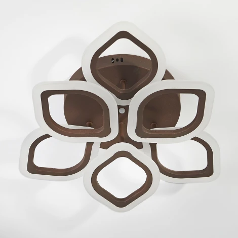 Люстра потолочная светодиодная Ella 10212/6 LED*84W Coffee