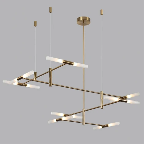 Потолочная люстра на штанге Odeon Light Defance 4306/16 бронзовый/акрилл/металл IP20 G9 40W *16 180° 220V