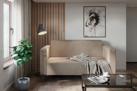 Диван Arsko Ник бежевая рогожка