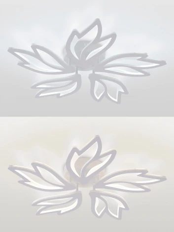 Потолочная люстра светодиодная с пультом ДУ 100W, белый, LED Natali Kovaltseva Rif LED LAMPS 81118/4C (регулировка яркости, 220V)