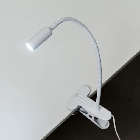Интерьерная настольная лампа на прищепке с таймером Citilux CL803060N (LED, 220V, выключатель, для чтения)