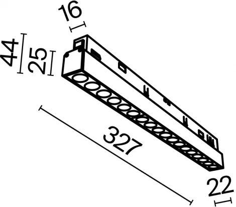 Трековый светильник Points Exility 4000K 18Вт 36° LED (магнитный) Maytoni Technical TR031-2-18W4K-W (48V)