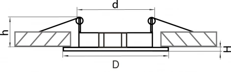 Встраиваемый точечный светильник Lightstar Lega 11 011040 (220V)