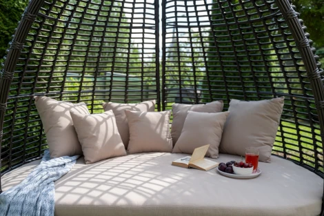 "Тенерифе" плетеная кровать, цвет бронзовый 4SIS арт.УТ-00006752