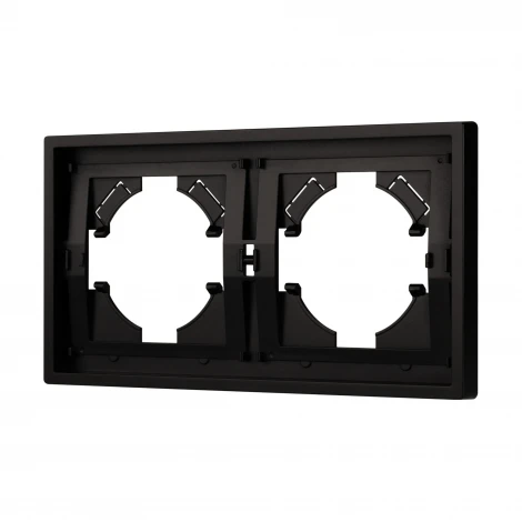 Рамка пластиковая FRM-TENDO-PL-2-BK (Arlight, Черный) 053840