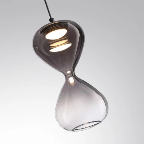 Подвесной светильник Odeon Light Glessi 5092/4LA черный/дымчатый градиент/прозрачн./металл/стекло LED 4W 4000K (220V, на проводе)