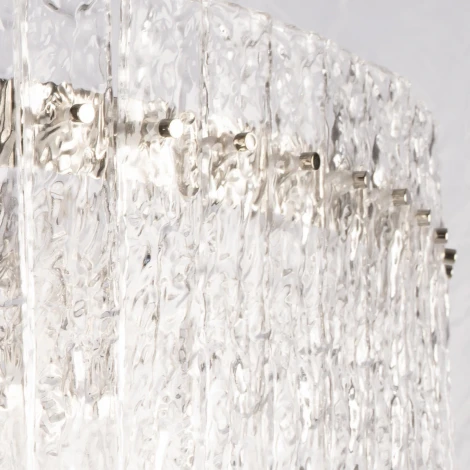 Подвесная люстра Loft It Nevada 10297/800 Nickel (220V, хрусталь, на цепи, круглые)