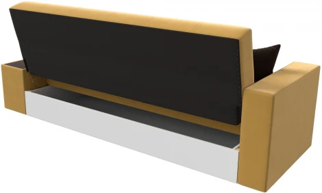 Диван-книжка Лига-020 стол справа (Желтый,Коричневый/Микровельвет) Лига Диванов арт.118495