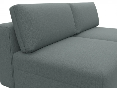 Диван прямой модульный Лига-060 НПБ (ЛДСП,Брус,Фанера/Пластик/Рогожка/Серый) Лига Диванов 129705