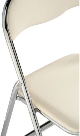 Стул Woodville на металлокаркасе Fold 1 складной beige / chrome 15481