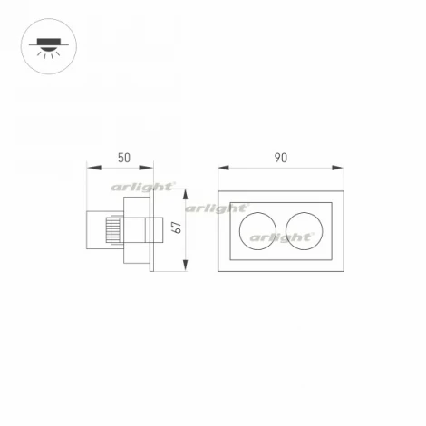 Встраиваемый точечный светильник Arlight MS-ORIENT-BUILT-TURN 032232 (LED, 220V)
