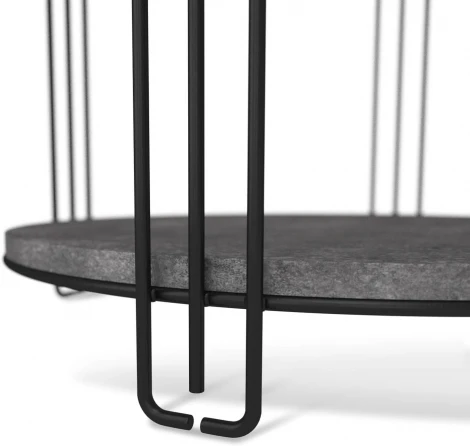 Столик кофейный Sheffilton SHT-CT33 черный муар/мокрый асфальт от фабрики Sheffilton