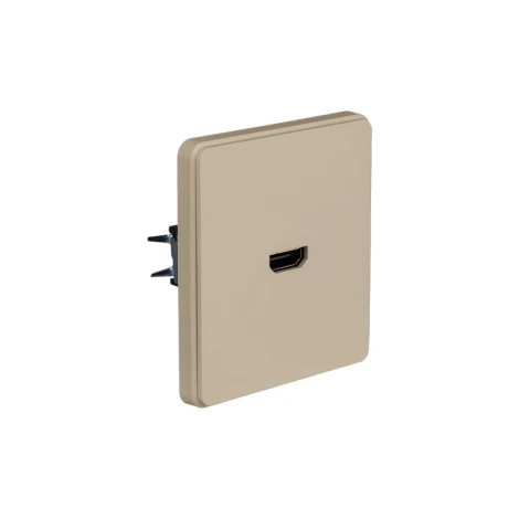 Розетка HDMI с/у шелк Kranz Round KR-78-0730-7