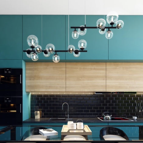 Подвесная люстра Odeon Light Tovi 4818/10 (220V, на тросе, шарики, молекулы)